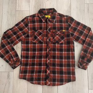 Analog Design Unlikely Futures Men's Large Button Up Flannel Long Sleeve Shirt